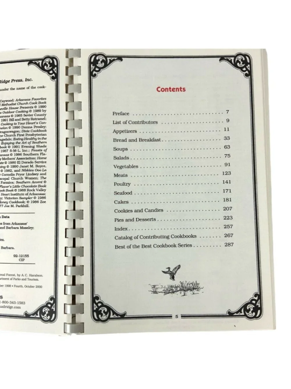 Best Of The Best From Arkansas Cookbook By Quail Ridge Press 5th Printing 2005